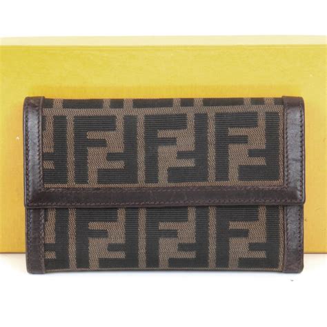 fendi zucca wallet|fendi bifold wallet.